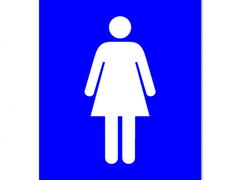 Female Toilet Sign Symbol Only